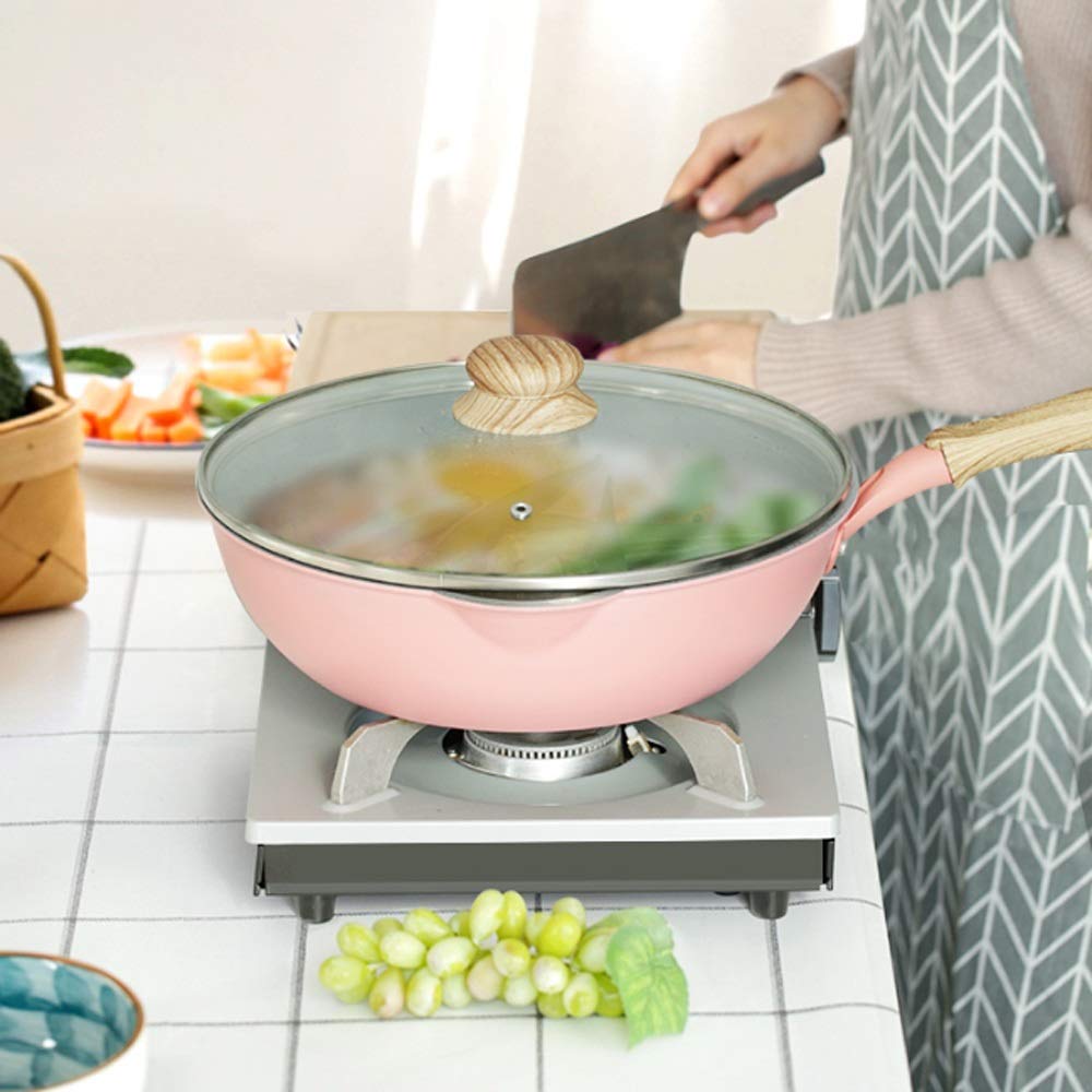 Amazon.co.jp: 中華鍋ノンスティックパン家庭用鍋鉄中華鍋油煙なし調理